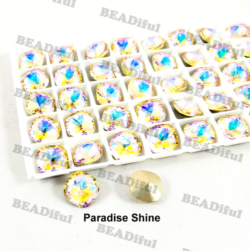 Crystal fancy stone some square 12mm Paradise Shine