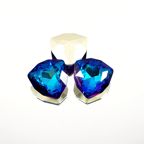 Crystal trilliant fancy stone 17x17mm Bermuda Blue Crystal trilliant fancy stone 17x17mm Bermuda Blue
