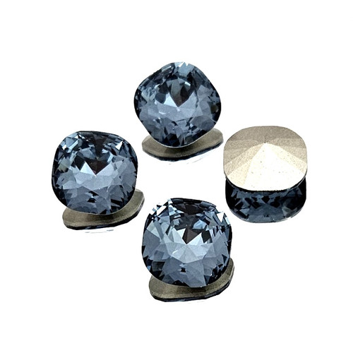 Crystal Cushion stone 12mm Denim Blue