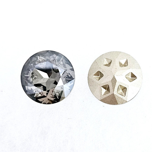 Crystal Chaton 'Star Meteorite' series. 18mm Round, Satin. Crystal Chaton 'Star Meteorite' series. 18mm Round, Satin.