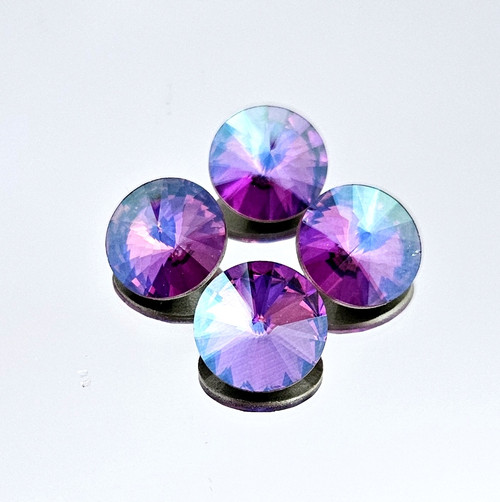 Crystal Round Stone Rivoli 14mm Fuchsia Dazzle