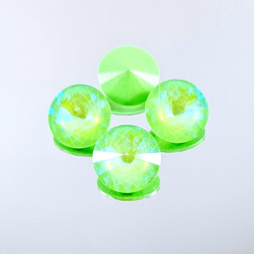 Crystal Round Stone Rivoli 14mm Ultra AB Peridot