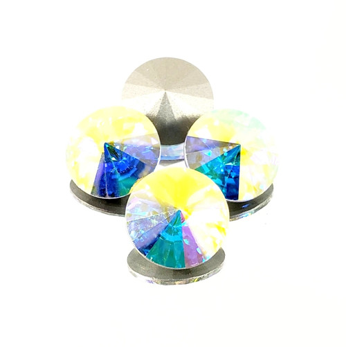 Crystal Round Stone Rivoli 14mm Crystal AB Crystal Round Stone Rivoli 14mm Crystal AB