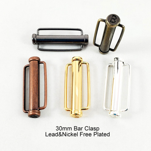 Slide tube clasp with bar 30mm
