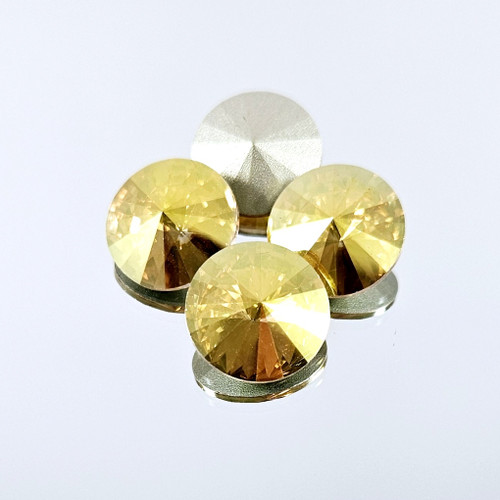 Crystal Round Stone Rivoli 14mm Sunshine Crystal Round Stone Rivoli 14mm Sunshine