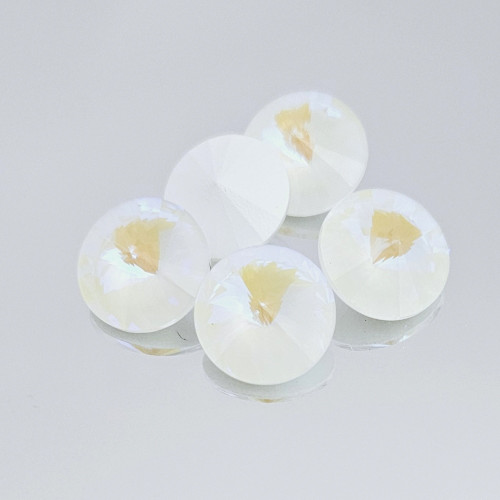 Crystal Round Stone 12mm Rivoli Ultra AB Crystal Crystal Round Stone 12mm Rivoli Ultra AB Crystal