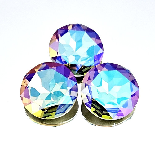 Crystal round stone 27mm Chaton Ghost Lt Crystal round stone 27mm Chaton Ghost Lt