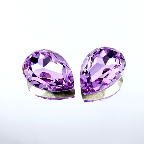 Crystal Pear-shape stone 25x18mm Violet Crystal Pear-shape stone 25x18mm Violet