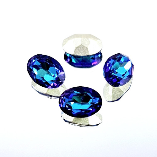 Crystal oval stone 14x10mm Bermuda Blue Crystal oval stone 14x10mm Bermuda Blue