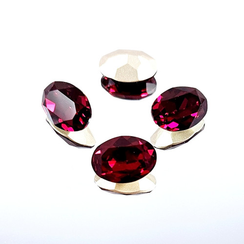 Crystal oval stone 14x10mm Siam Crystal oval stone 14x10mm Siam