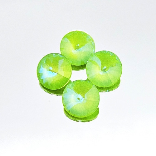 Crystal round stone 12mm Rivoli Ultra AB Chrysolite Crystal round stone 12mm Rivoli Ultra AB Chrysolite