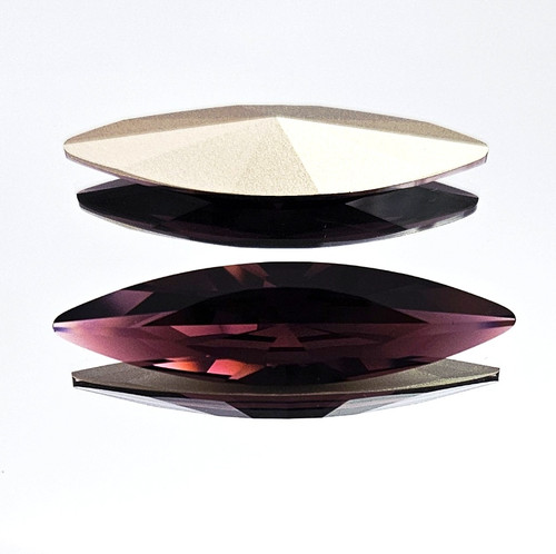 Crystal fancy stone 48x13mm Navette Amethyst Crystal fancy stone 48x13mm Navette Amethyst
