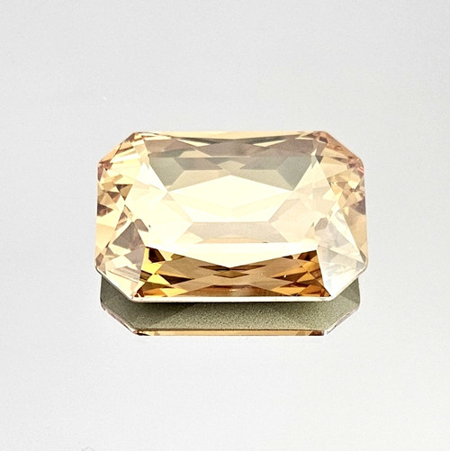 Crystal Octagon Stone 37x25.5mm Crystal Golden Lt