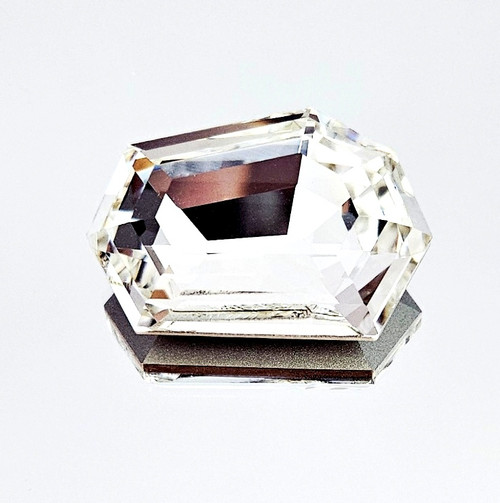 Crystal fancy stone freeform 36x25mm, Crystal/Clear.