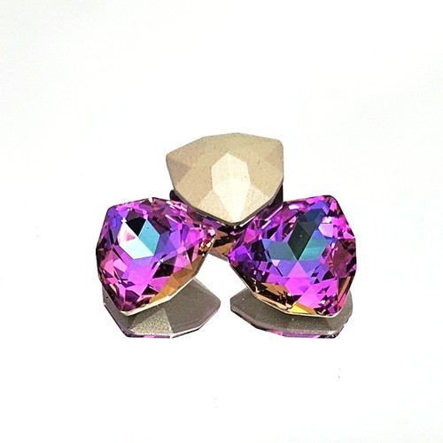 Crystal trilliant fancy stone 17x17mm Heliotrope.