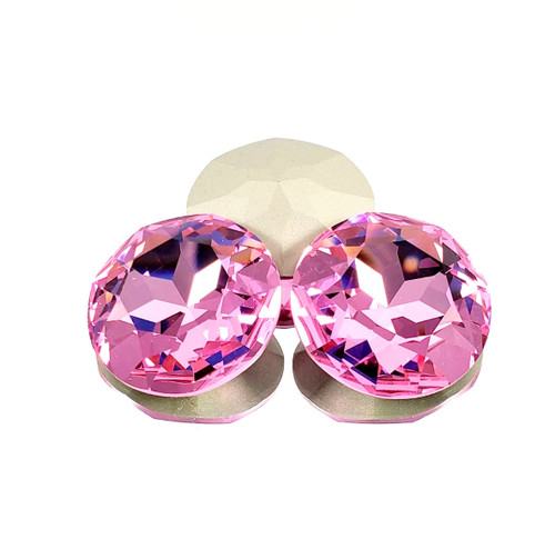 Crystal fancy stone 27mm Chaton Rose Crystal fancy stone 27mm Chaton Rose