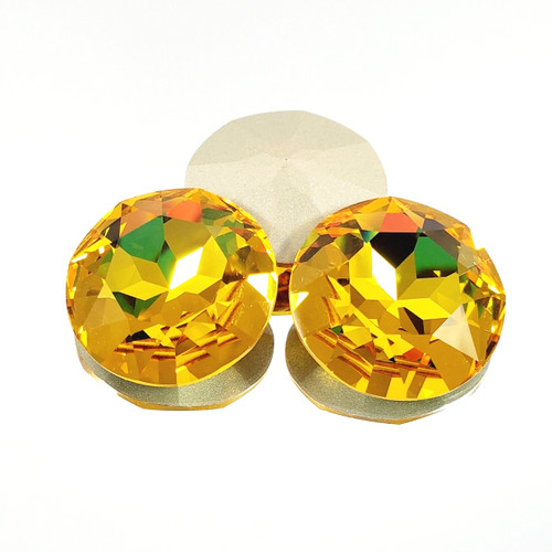 Crystal fancy stone 27mm Chaton Lt Topaz