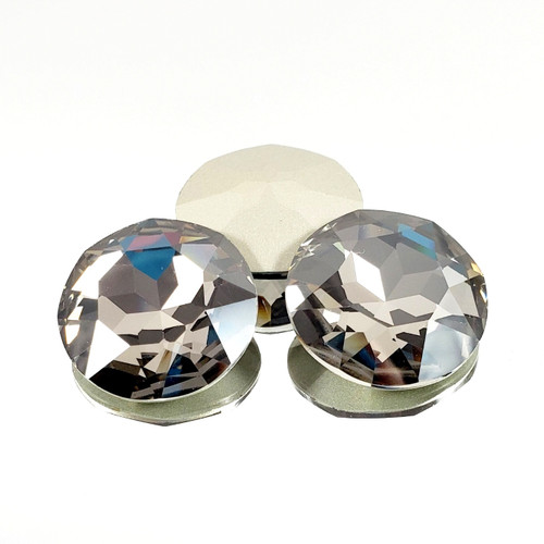 Crystal fancy stone 27mm Chaton Silver Shadow Crystal fancy stone 27mm Chaton Silver Shadow