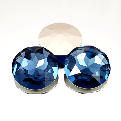 Crystal fancy stone 27mm Chaton Denim Blue Crystal fancy stone 27mm Chaton Denim Blue