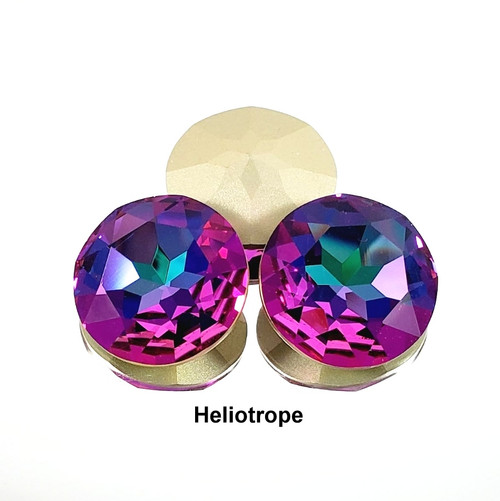 Crystal fancy stone 27mm Chaton Heliotrope