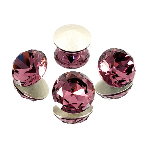 Crystal Round Stone 16mm Chaton Lt Amethyst Crystal Round Stone 16mm Chaton Lt Amethyst