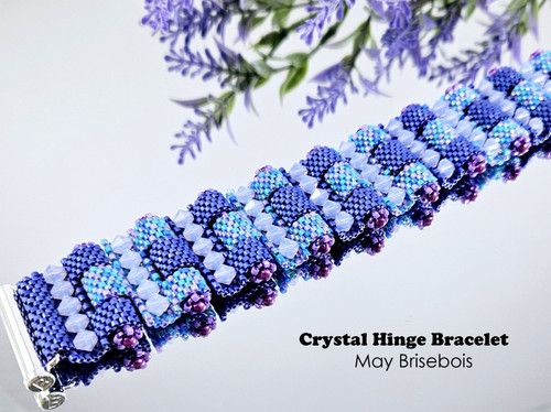 Crystal Hinge Bracelet Violet
