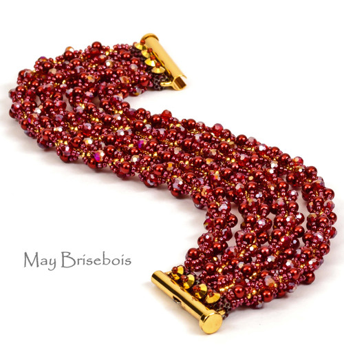 Four by Four Bracelet RED