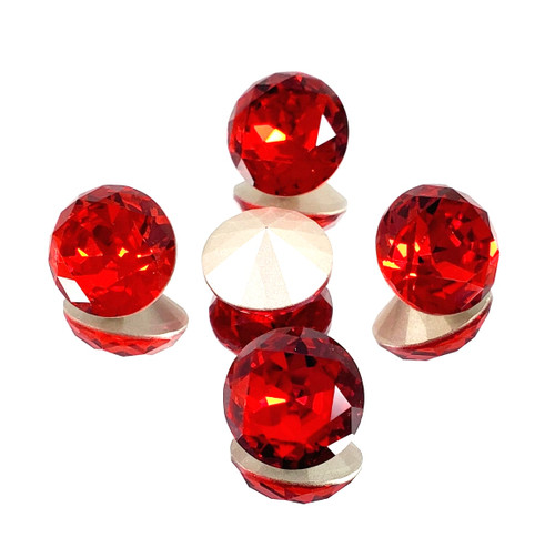 Crystal round stone 14mm Chaton Lt Siam Crystal round stone 14mm Chaton Lt Siam