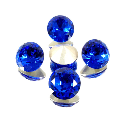 Crystal round stone 14mm Chaton Sapphire