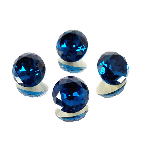 Crystal round stone 14mm Chaton Lt Montana Crystal round stone 14mm Chaton Lt Montana