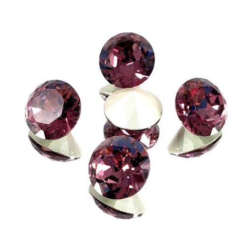 Crystal round stone 14mm Chaton Lt Amethyst Crystal round stone 14mm Chaton Lt Amethyst