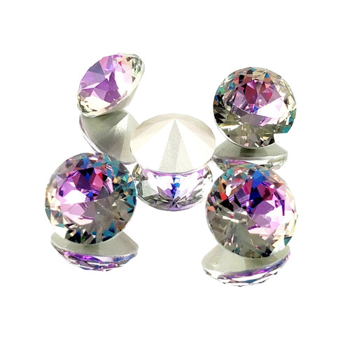 Crystal round stone 14mm Chaton Vitrail Lt