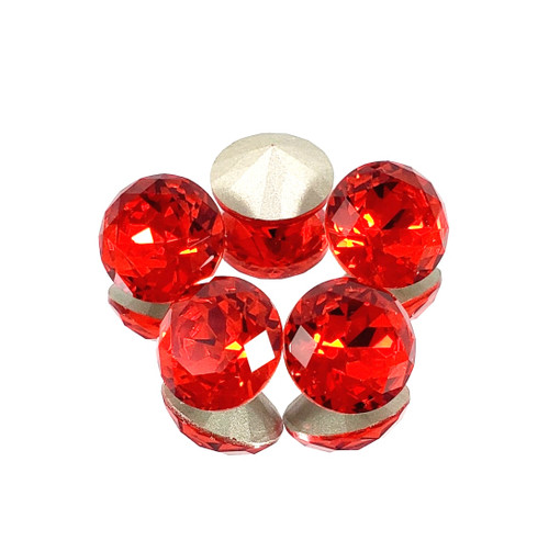 Crystal round stone 12mm Chaton Lt Siam Crystal round stone 12mm Chaton Lt Siam