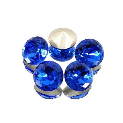 Crystal round stone 12mm Chaton Sapphire