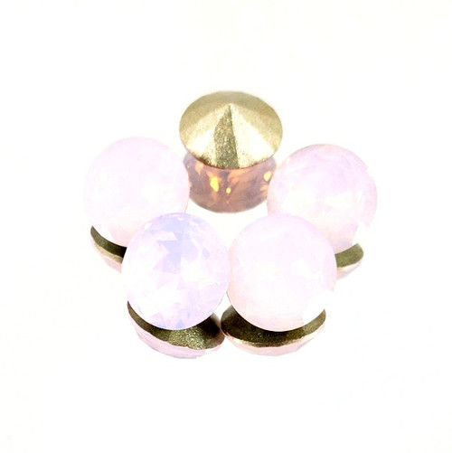 Crystal round stone 12mm Chaton Rose Water Opal