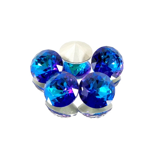12mm Chaton Crystal Bermuda Blue 12mm Chaton Crystal Bermuda Blue