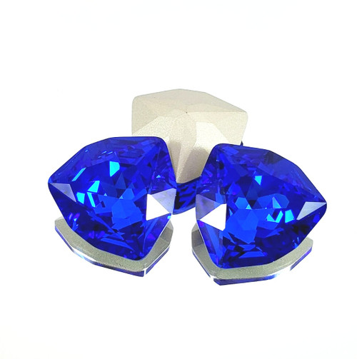 Crystal Trilliant Triangle Stone 24mm Sapphire