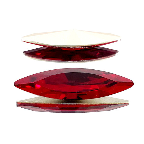Crystal Navette Stone 48x13mm Siam Crystal Navette Stone 48x13mm Siam