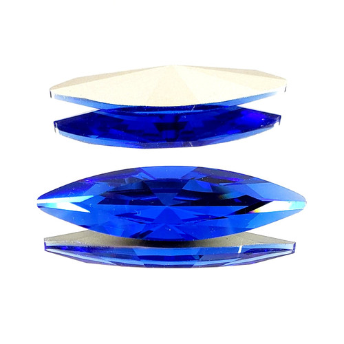 Crystal Navette Stone 48x13mm Sapphire Crystal Navette Stone 48x13mm Sapphire