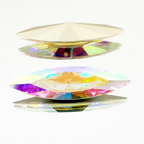 Crystal Navette Stone 48x13mm Crystal AB Crystal Navette Stone 48x13mm Crystal AB