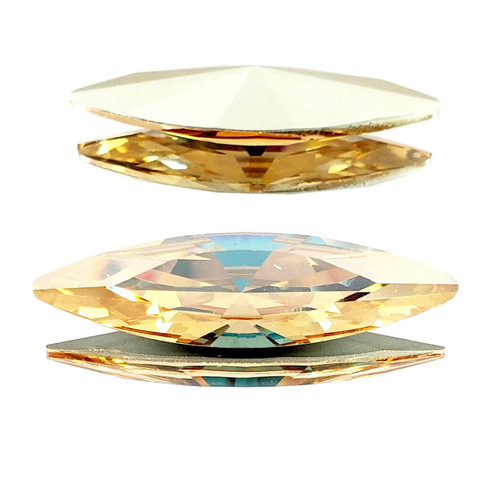 Crystal Navette Stone 48x13mm Crystal Golden Lt Crystal Navette Stone 48x13mm Crystal Golden Lt