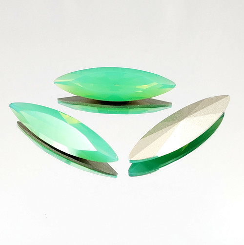 Crystal Navette Stone 35x9.5mm Pacific Opal Crystal Navette Stone 35x9.5mm Pacific Opal