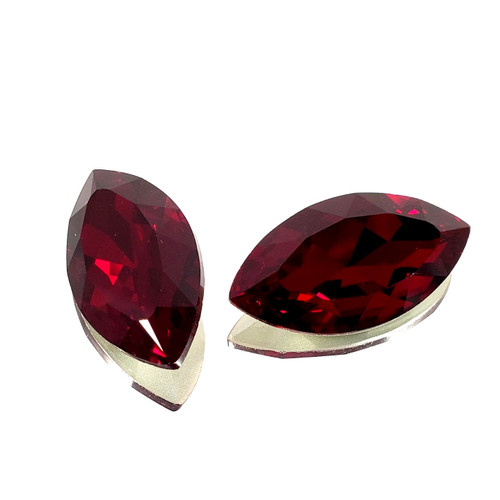 Crystal Navette Stone 32x17mm Siam Crystal Navette Stone 32x17mm Siam