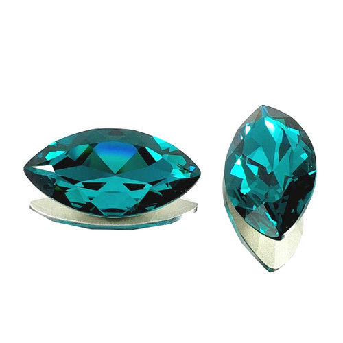 Crystal Navette Stone 32x17mm Blue Zircon