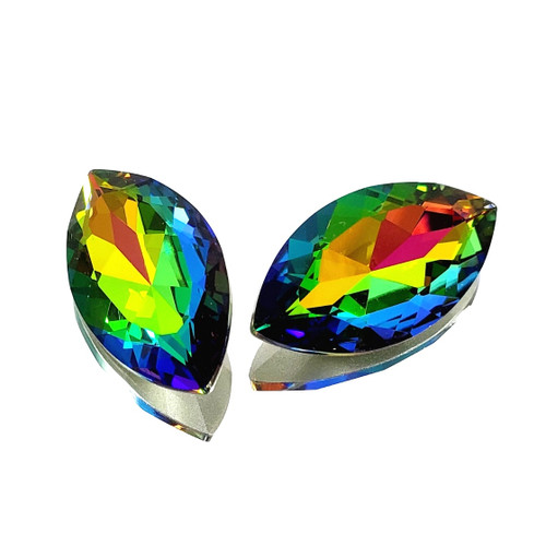 Crystal Navette Stone 32x17mm Vitrail Medium Crystal Navette Stone 32x17mm Vitrail Medium