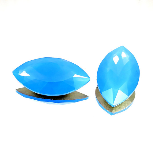 Crystal Navette Stone 32x17mm Blue Opal