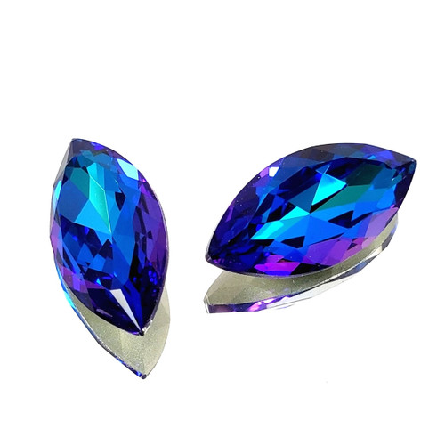 Crystal Navette Stone 32x17mm Bermuda Blue Crystal Navette Stone 32x17mm Bermuda Blue