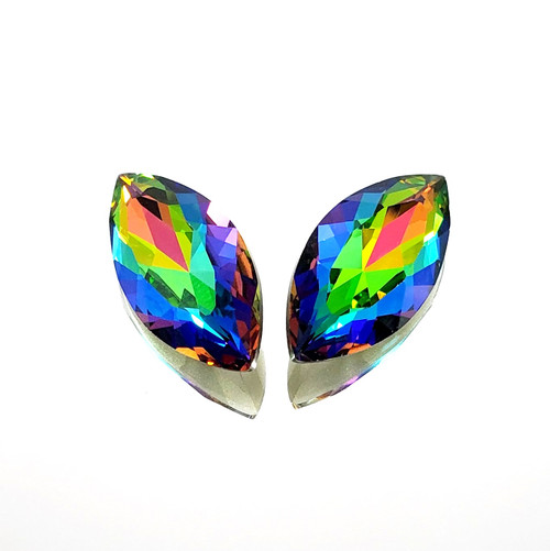 Crystal Navette Stone 27x13mm Vitrail Medium Crystal Navette Stone 27x13mm Vitrail Medium
