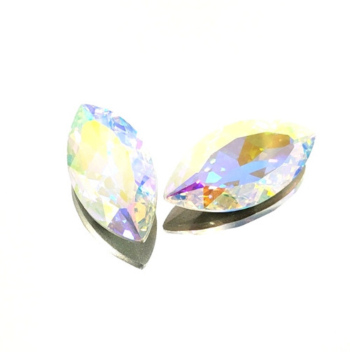 Crystal Navette Stone 27x13mm Crystal AB Crystal Navette Stone 27x13mm Crystal AB