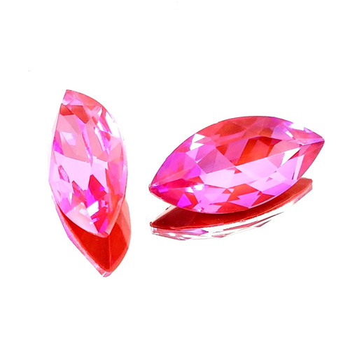 Crystal Navette Stone 27x13mm Ultra AB Hyacinth Crystal Navette Stone 27x13mm Ultra AB Hyacinth